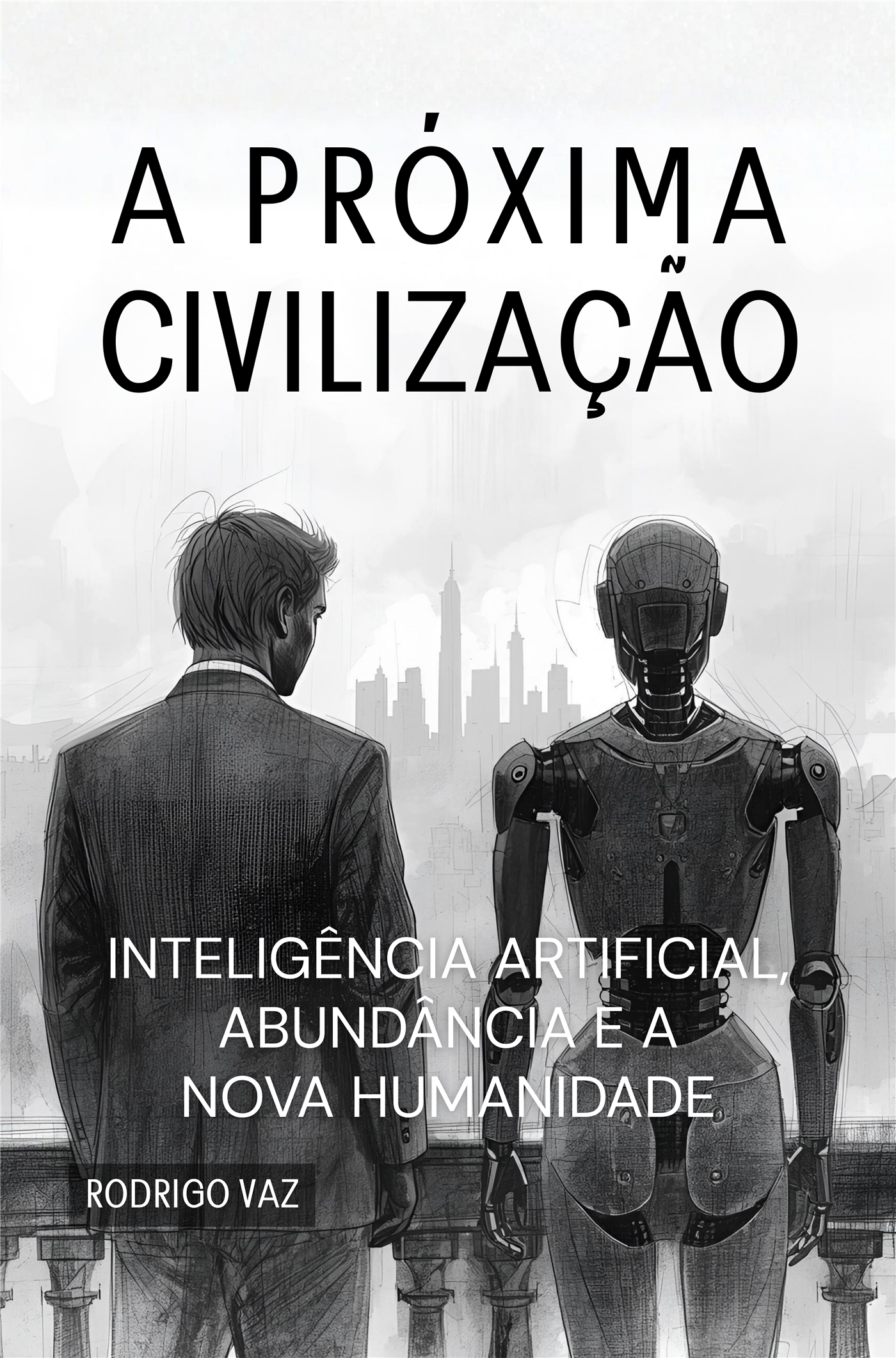 Mockup editorial refinado representando o livro A Proxima Civilizacao